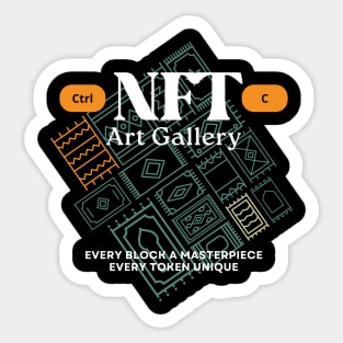 NFT Art Gallery rug pull sarcasm crypto Sarcastic Design Sticker